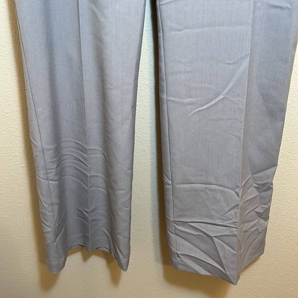 NWT Boohoo Light Gray Tall Wide Leg Trousers - Picture 4 of 11